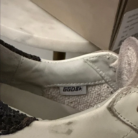 Golden Goose Cream Sneakers with Silver Star - Picture 8 of 10